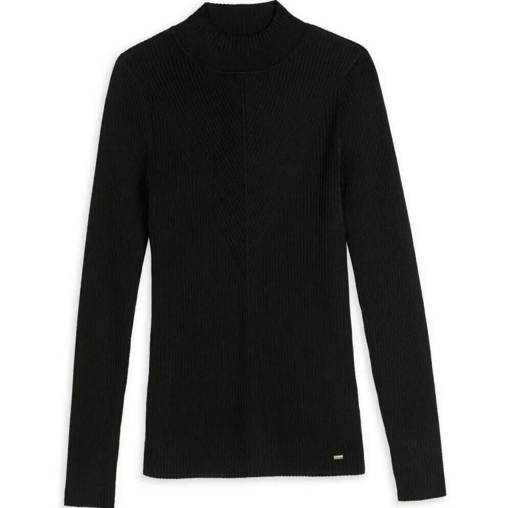 Ted Baker Taralyn High Neck Sweater Knit Black Size 2 Ted, 6 US